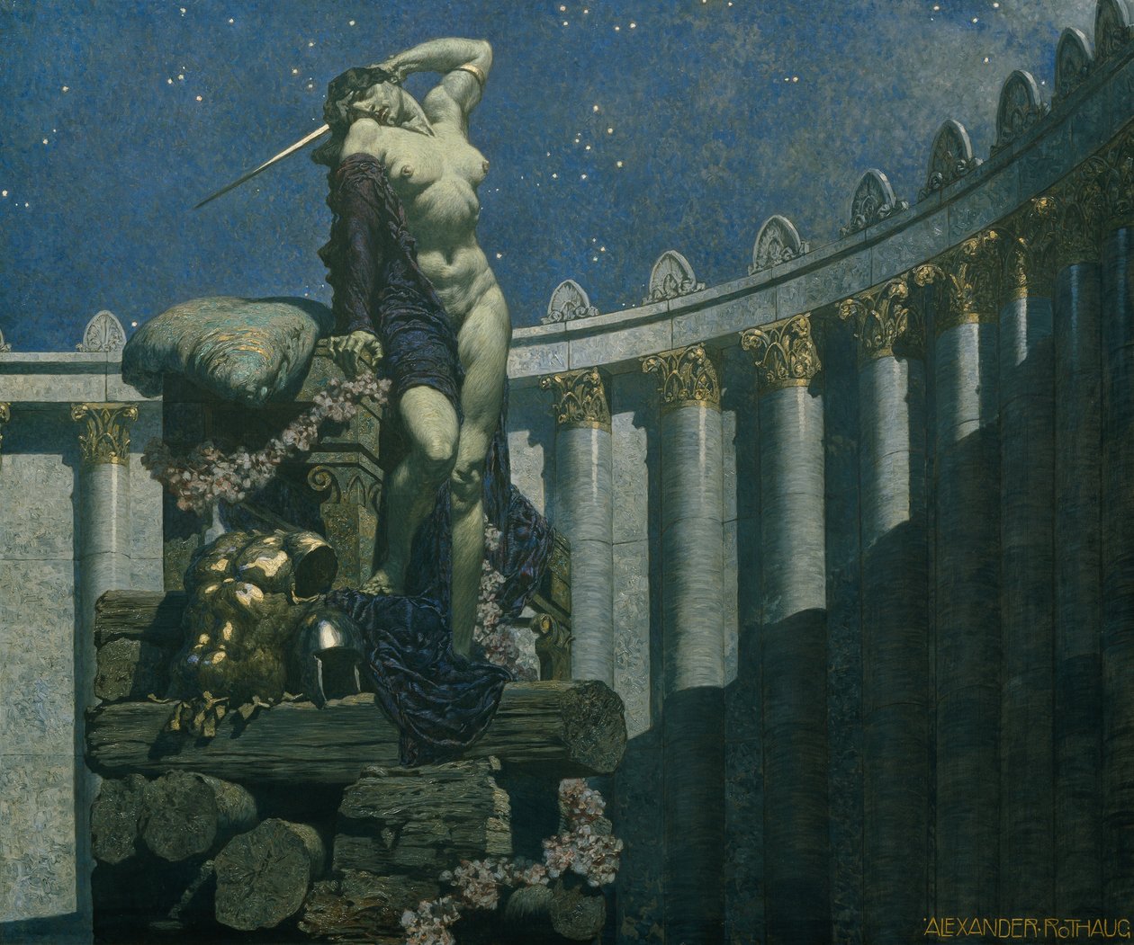 Dido op de brandstapel, 1935 door Alexander Rothaug