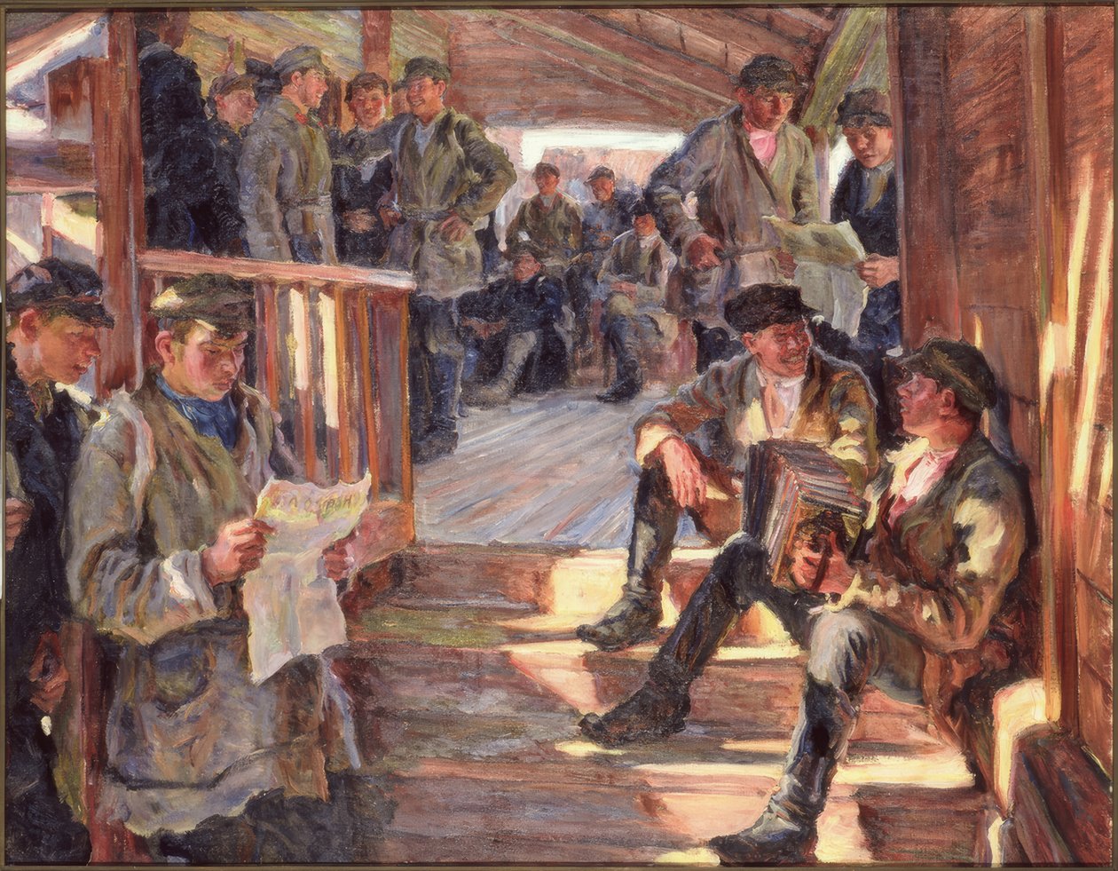Een wervingsbureau door Alexander Viktorowitsch Morawow