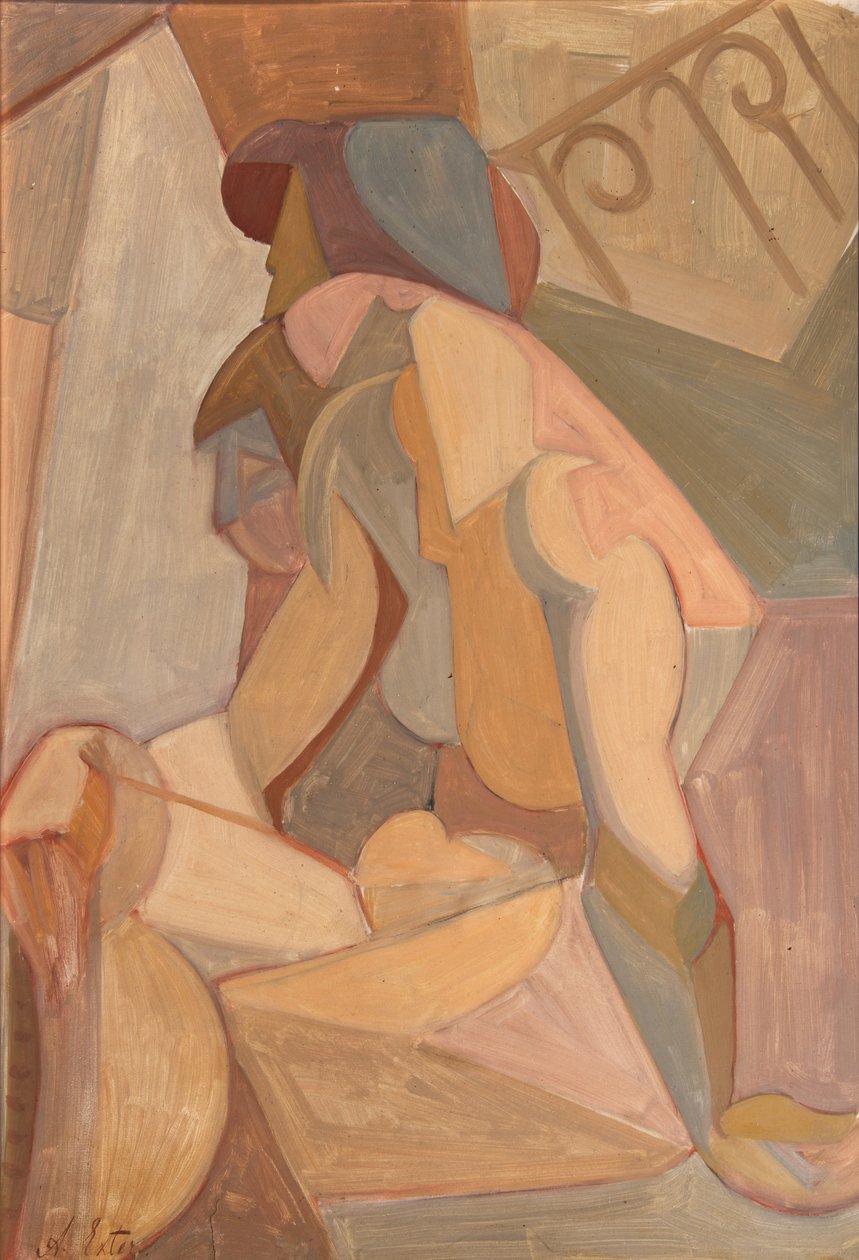 Twee figuren, eind jaren 1920 door Alexandra Alexandrowna Exter