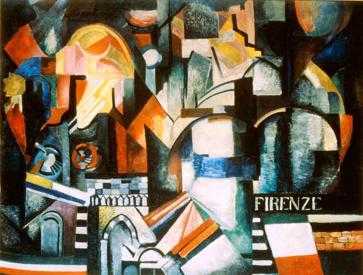 Florence, 1914 door Alexandra Alexandrowna Exter