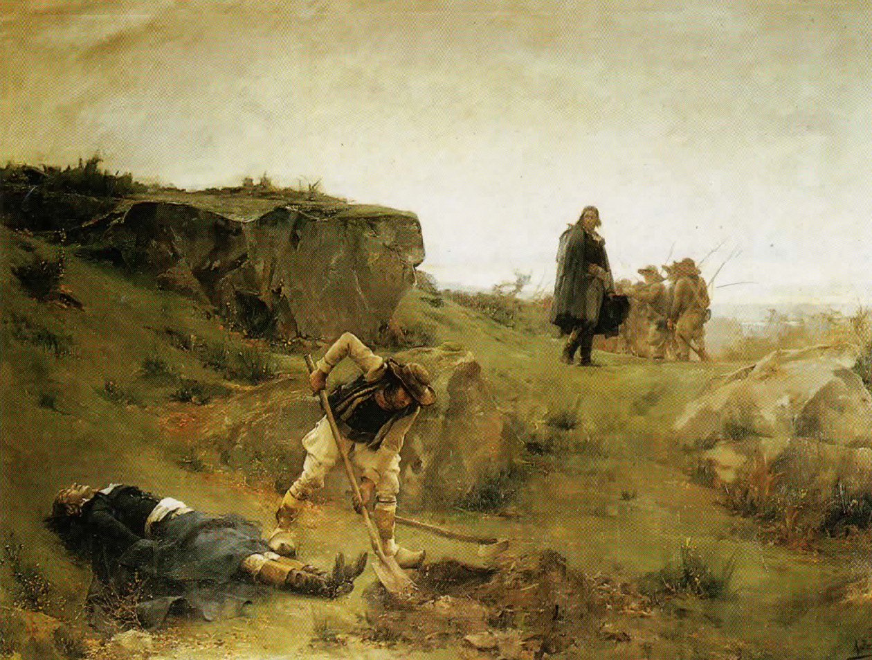 De dood van Henri de La Rochejaquelein door Alexandre Bloch