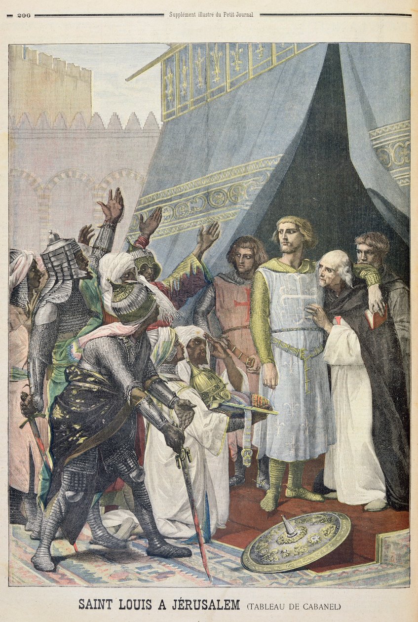 St. Louis in Jeruzalem, illustratie uit de geïllustreerde bijlage van Le Petit Journal, 11 september 1898 door Alexandre Cabanel