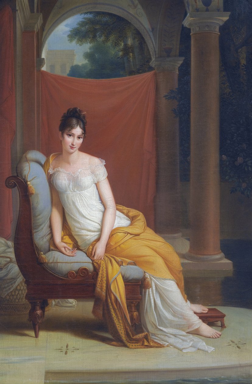 Madame Recamier (1777-1849) door Alexandre Evariste Fragonard