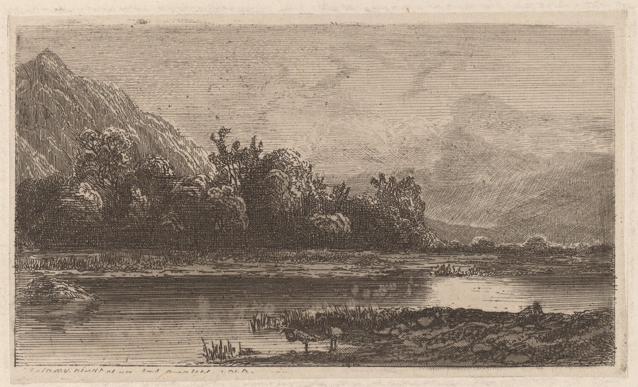 Bergmeer door Alexandre Calame