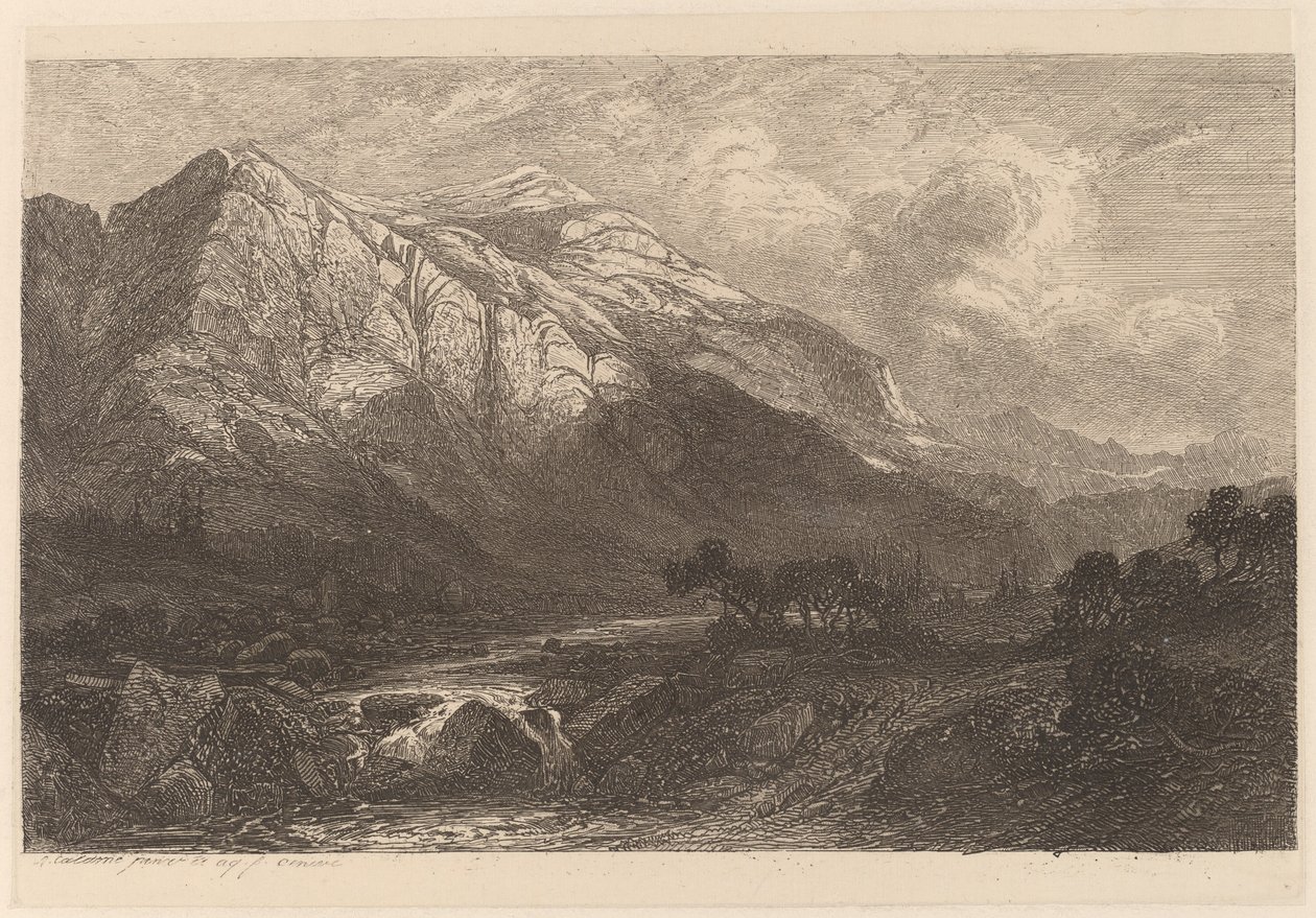 Bergstroom door Alexandre Calame