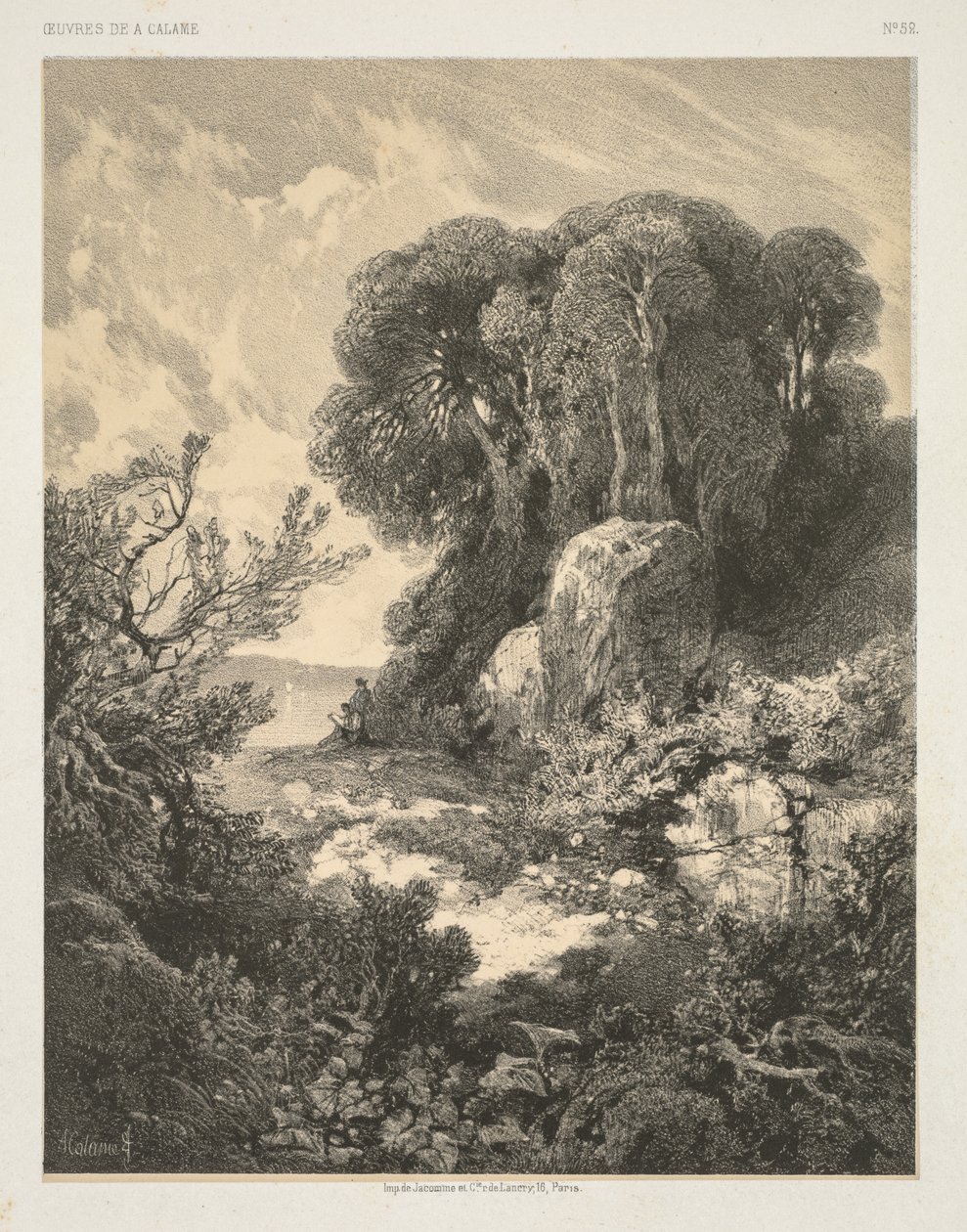 Werken van A. Calame: nr. 52 door Alexandre Calame