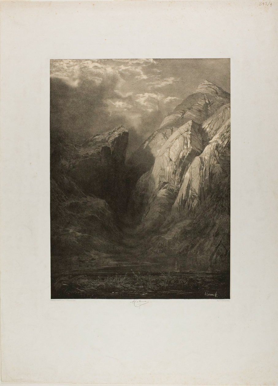 De Alpen, uit Verschillende Landschapssites door Alexandre Calame