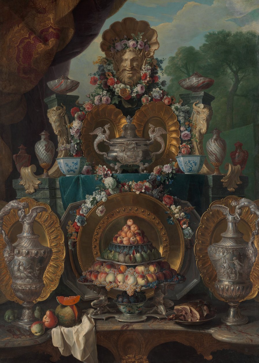 Stilleven met Zilver door Alexandre Francois Desportes