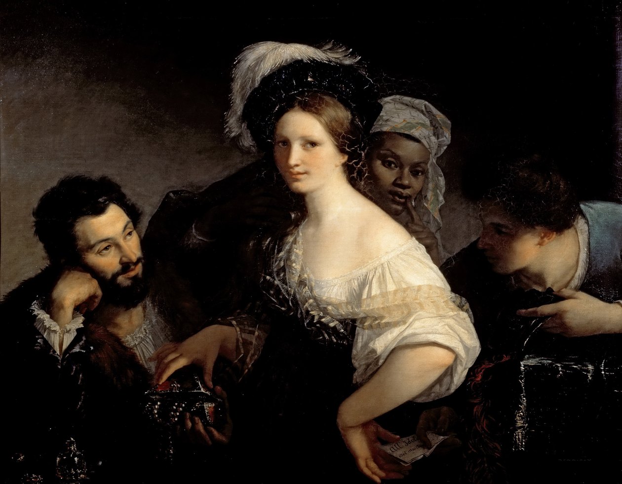 De Jonge Courtisane door Alexandre Francois Xavier Sigalon