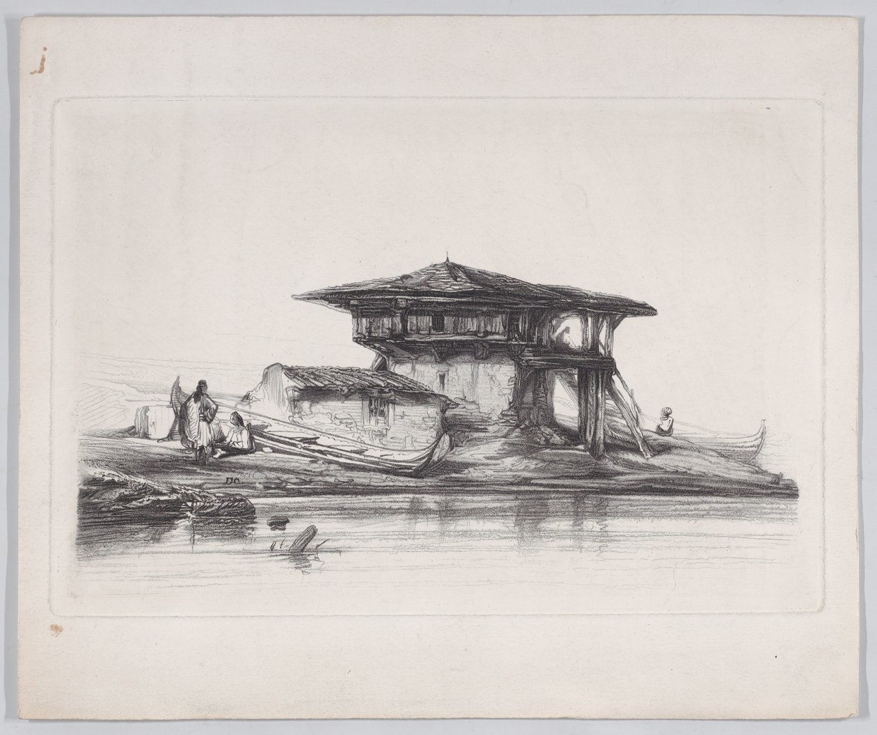 Een Huis in Smyrna door Alexandre Gabriel Decamps