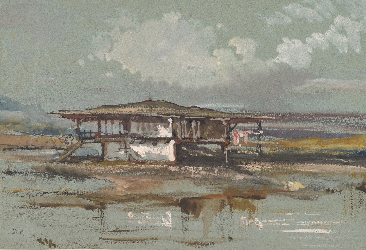 Een huis in Turkije, 1820-60 door Alexandre Gabriel Decamps