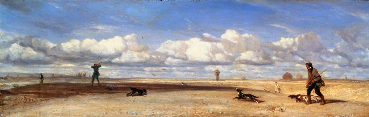 Eendenjagers, 1843 door Alexandre Gabriel Decamps