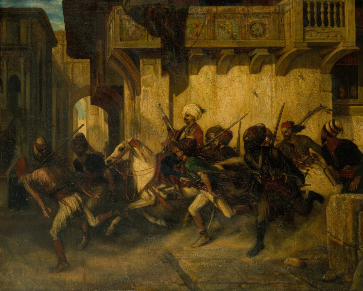 De Turkse Patrouille door Alexandre Gabriel Decamps