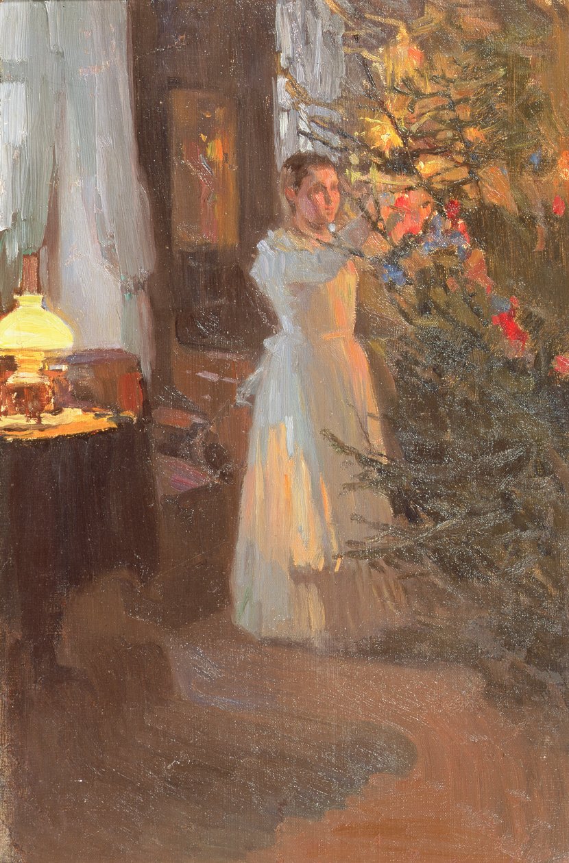 De kerstboom, 1910 door Alexei Mikhailovich Korin