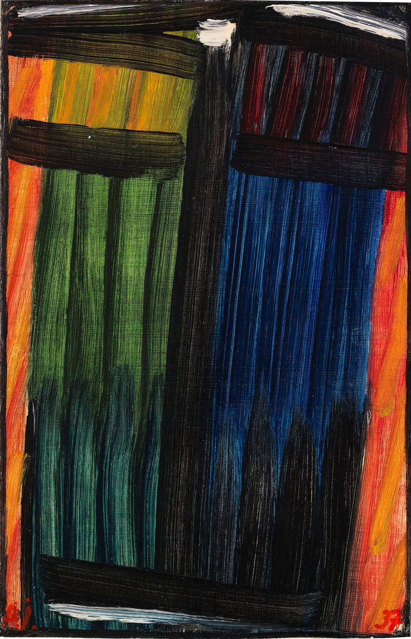 Grote meditatie: Vagevuur I, 1937 door Alexei Javlensky von