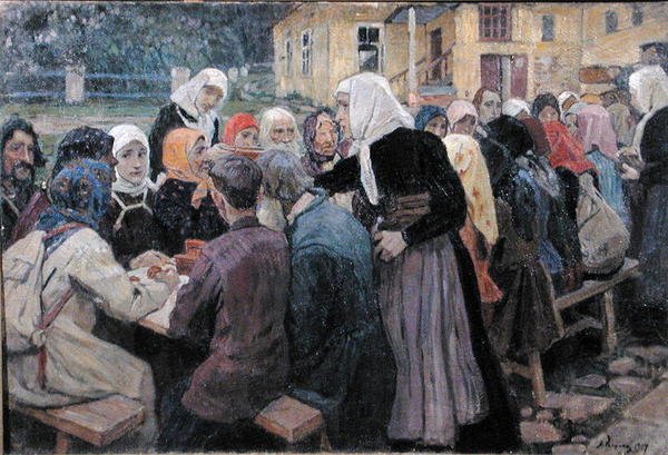 Maaltijd, 1917 door Alexei Mikhailovich Korin