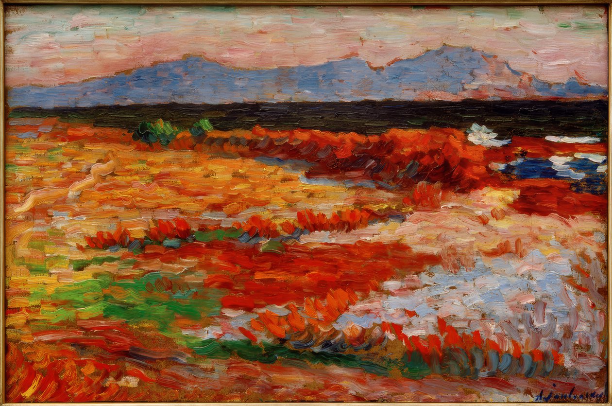 A. v. Jawlensky, Middellandse Zee bij Marseille door Alexej von Jawlensky