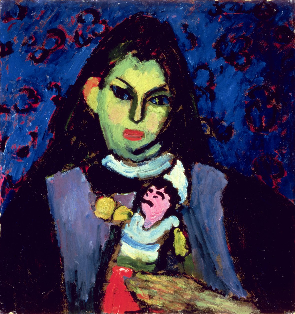 Meisje met Pop, 1910 door Alexej von Jawlensky