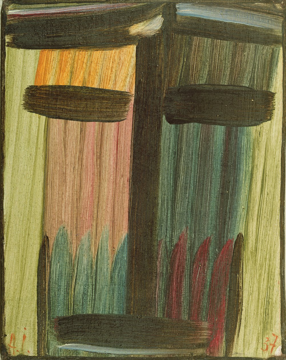 Grote Meditatie 19, 1937 door Alexej von Jawlensky