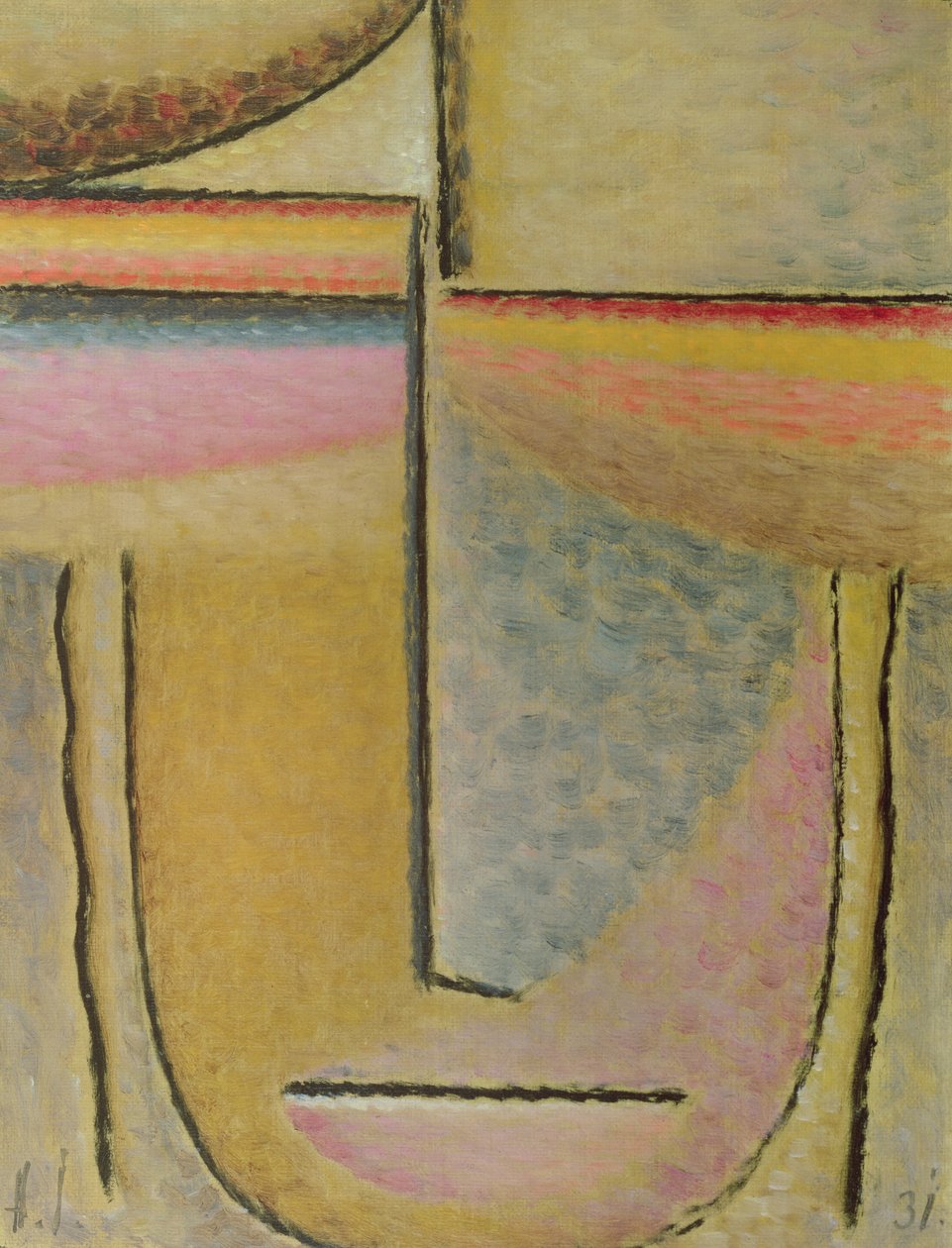 Parthenon, 1932 door Alexej von Jawlensky