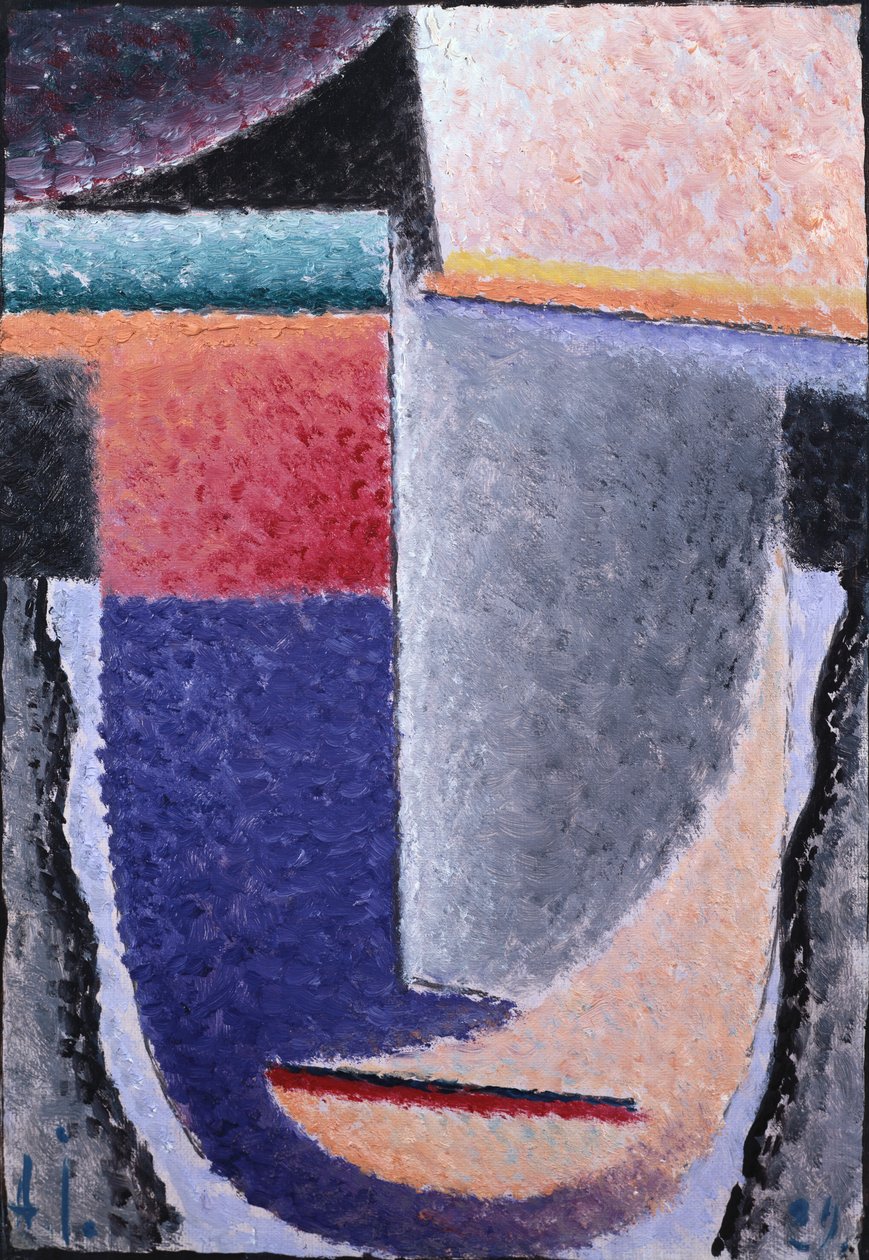 Groot hoofd door Alexej von Jawlensky