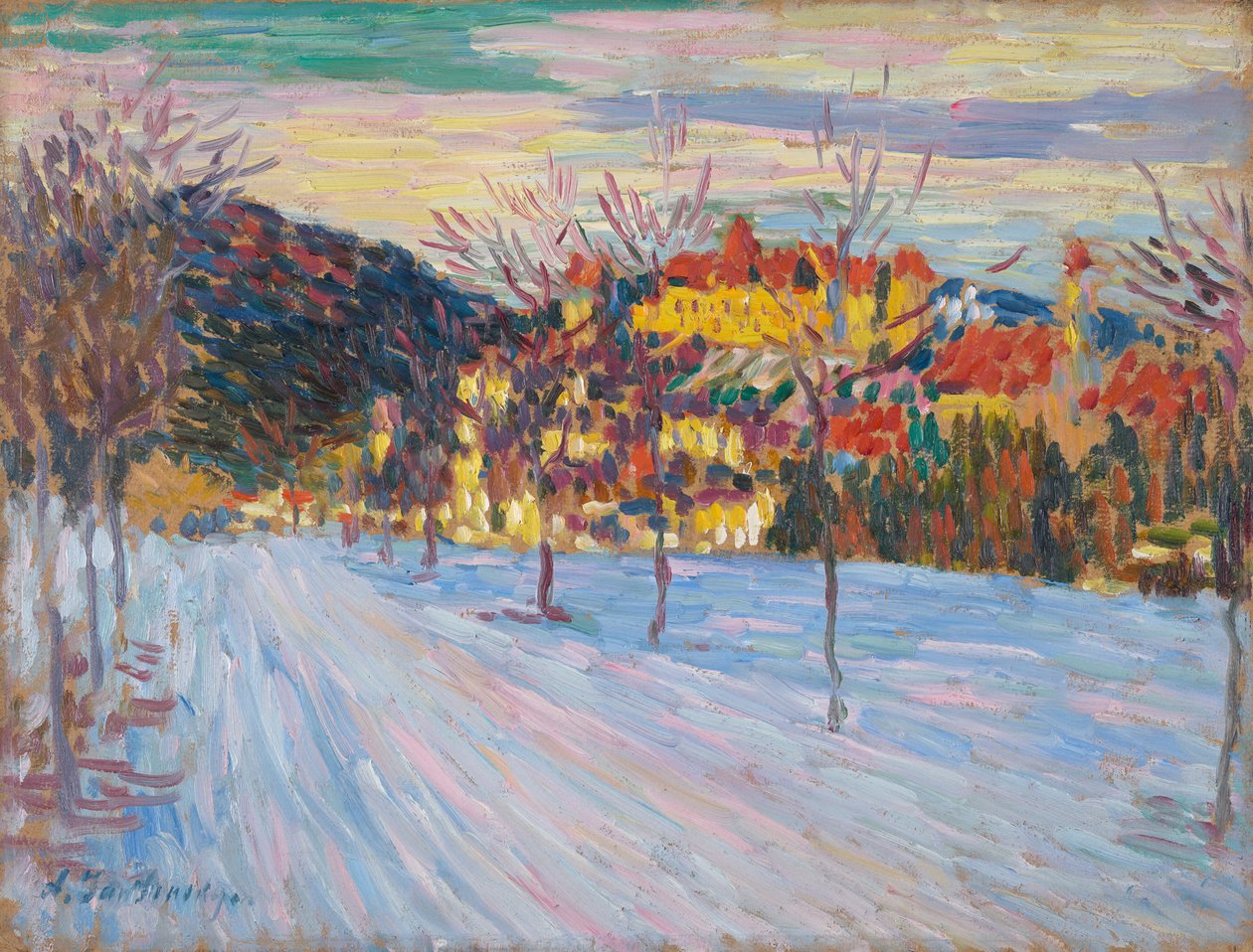 Füssen door Alexej von Jawlensky