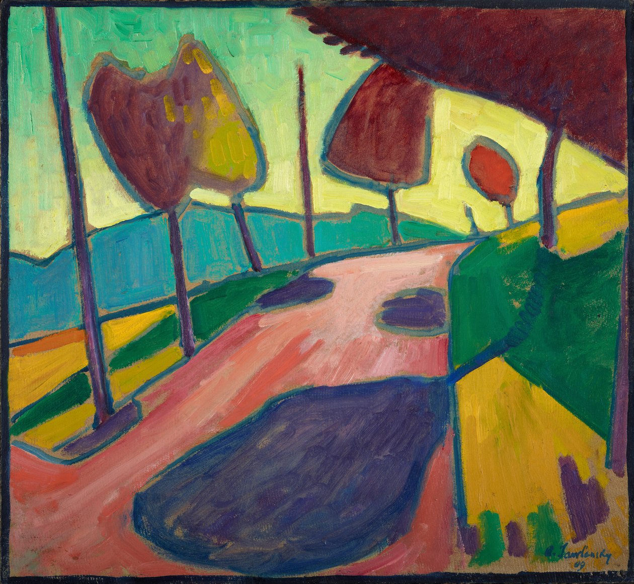 Murnauer landschap door Alexej von Jawlensky