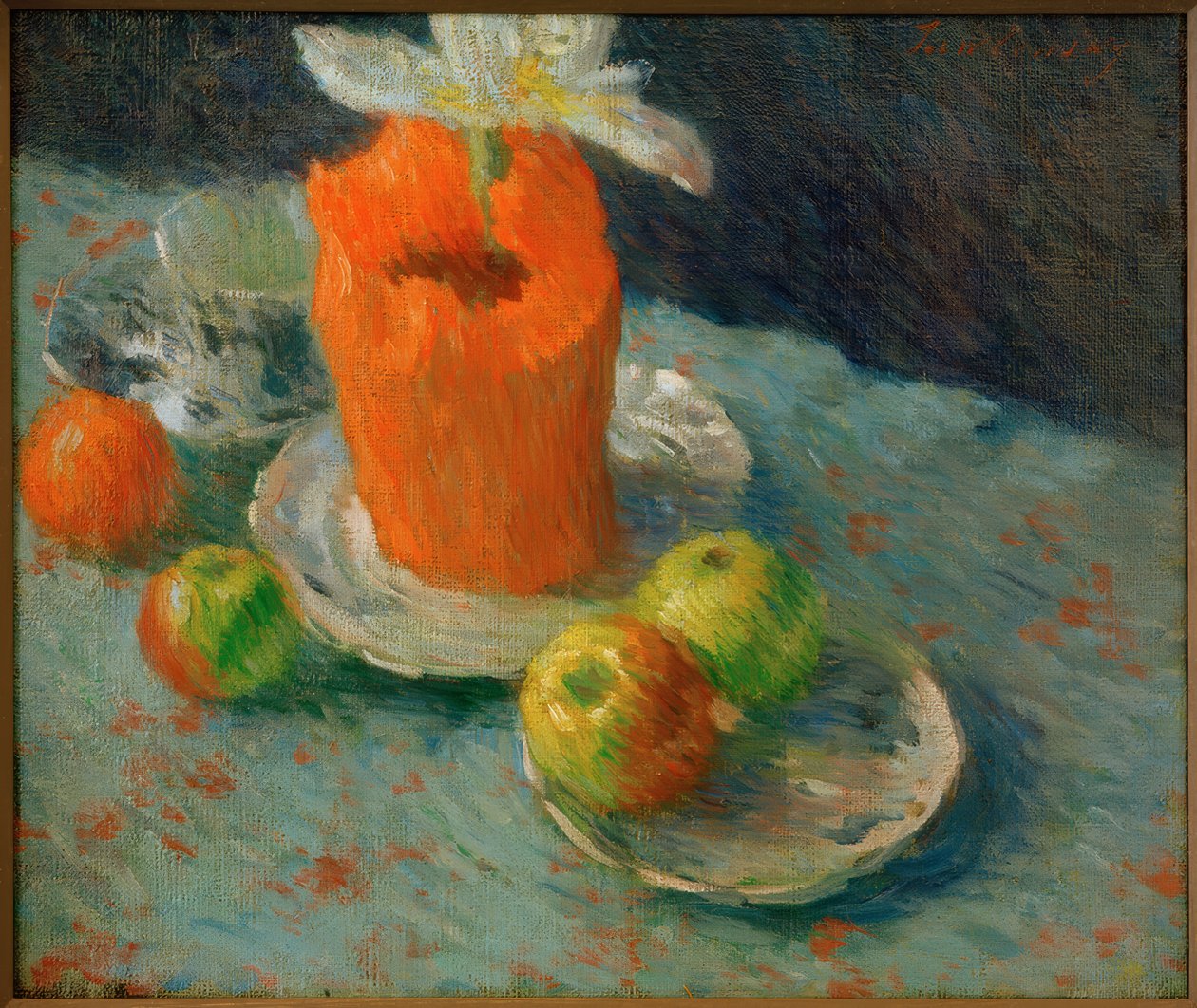 Stilleven in blauw door Alexej von Jawlensky