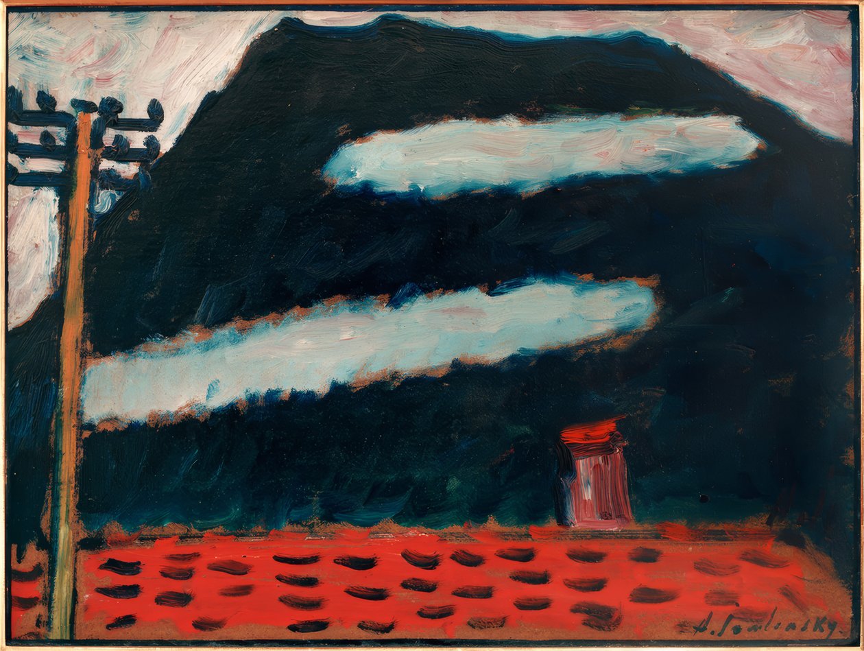 Twee witte wolken door Alexej von Jawlensky