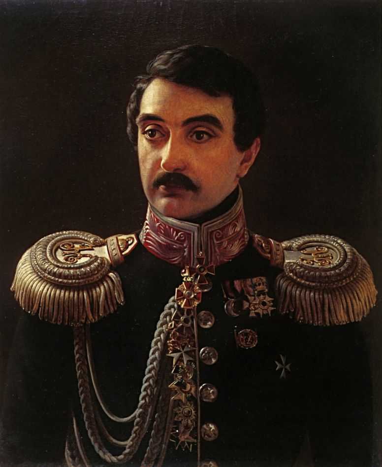 Portret van de componist Alexis Lvov 1798-1870 door Alexei Vasilievich Tyranov