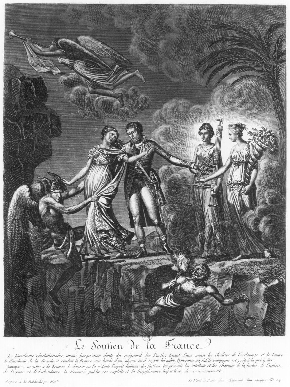 Allegorie van de Goede Regering van Napoleon Bonaparte (1769-1821) uit 