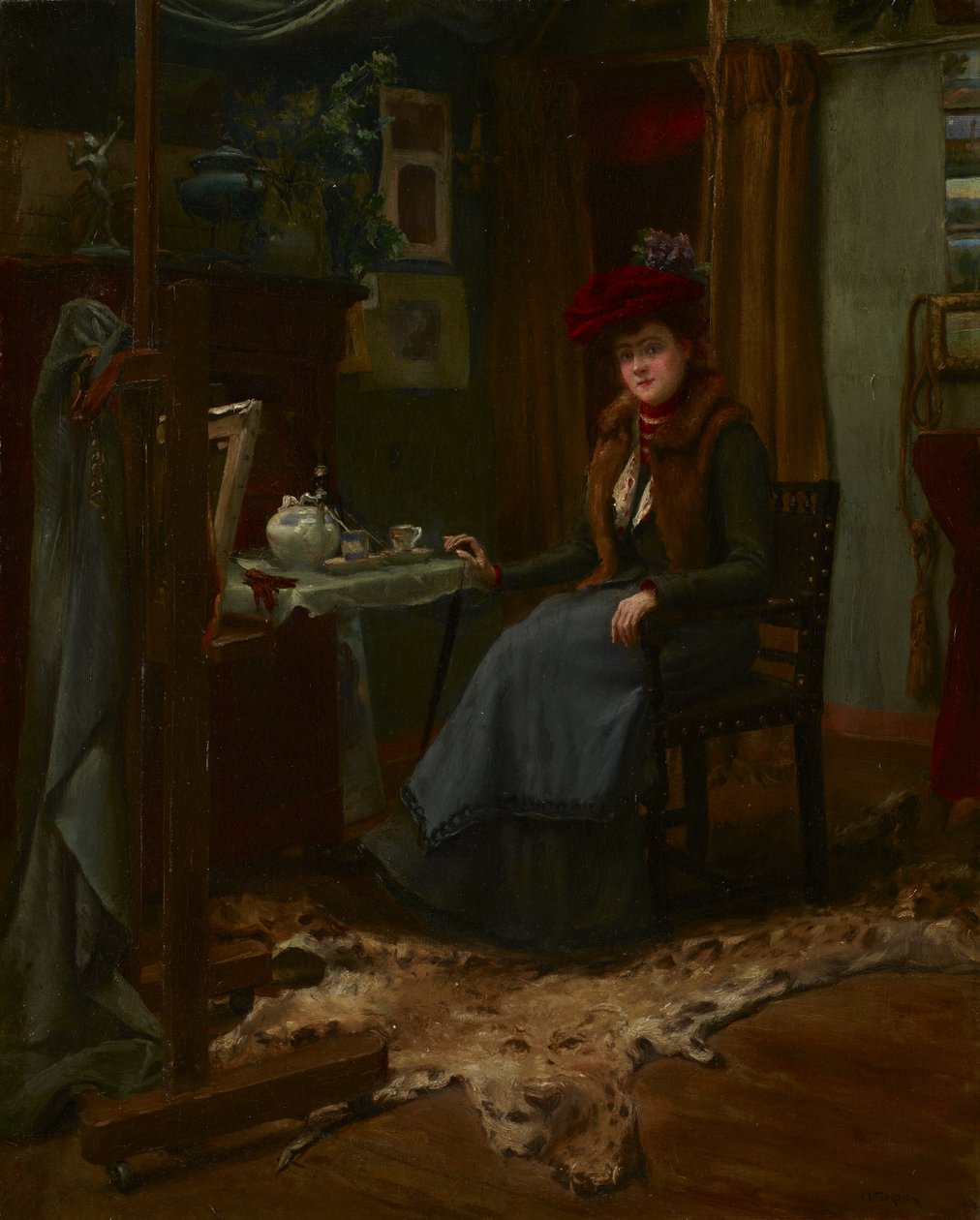 De bezoeker door Alexis Jean Fournier