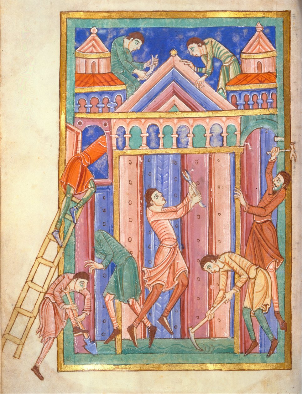 Dieven die inbreken in de Begrafeniskerk van St. Edmund door Alexis Master