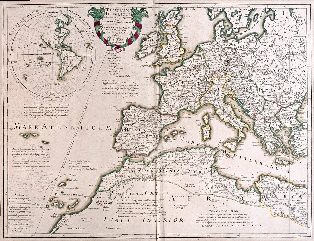 Europa en Afrika - door A door Alexis Hubert Jaillot