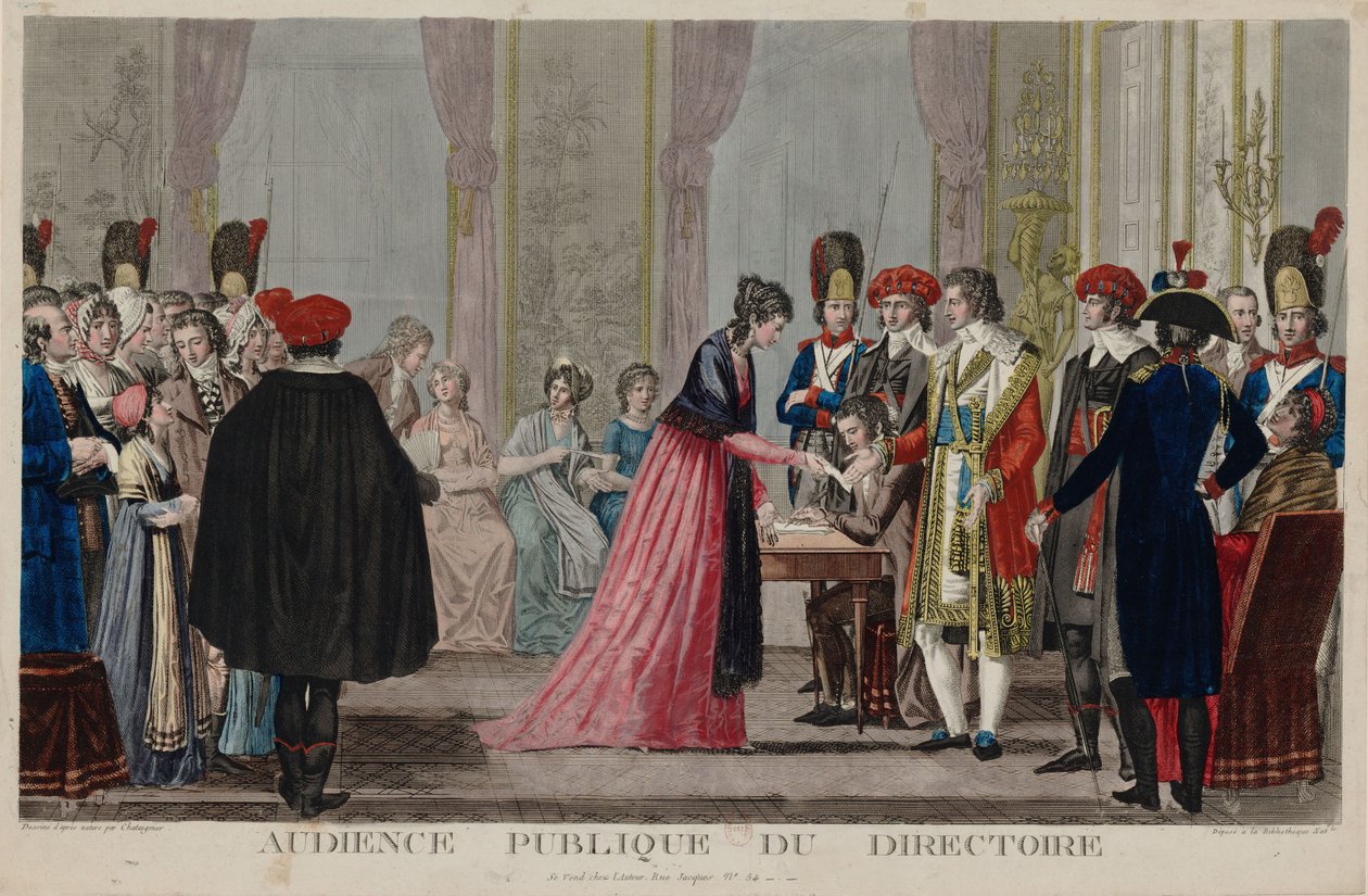 Openbare audiëntie van het Directoire door Alexis Chataignier