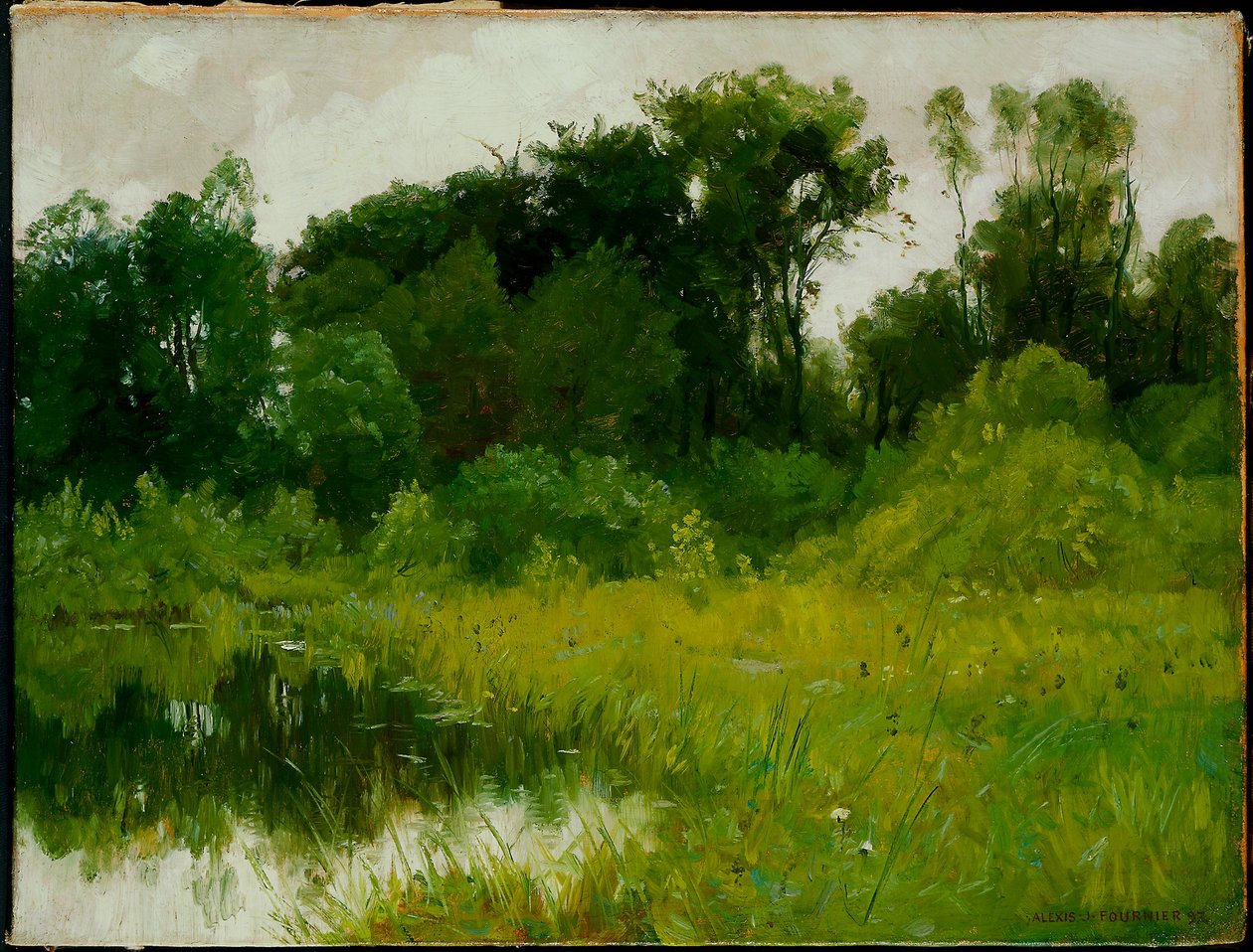 Na Regen, aan Minnehaha Creek door Alexis Jean Fournier