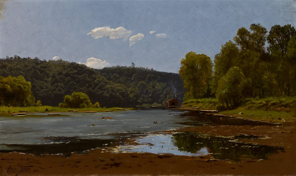 Landschap door Alexis Jean Fournier