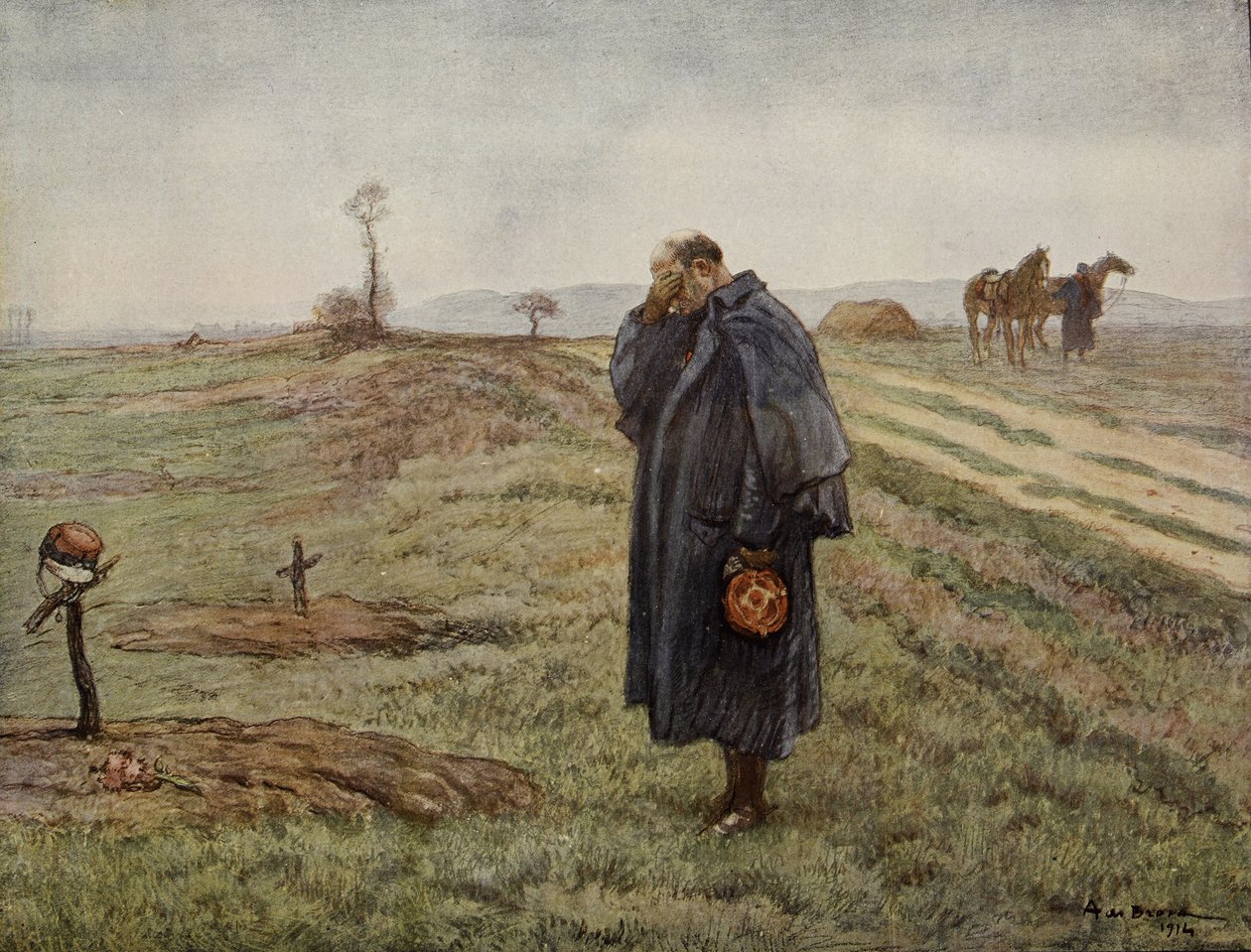 Het graf van een zoon door Alexis de (after) Broca