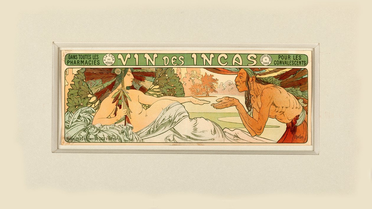 Vin des Incas, 1897 door Alfons Marie Mucha