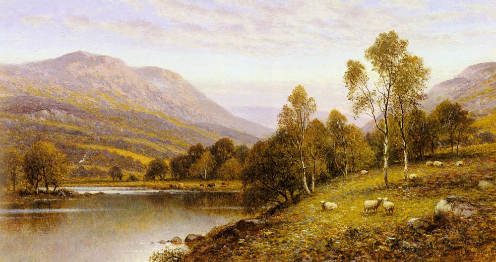 Vroege Avond, Cumbria door Alfred Augustus Glendening