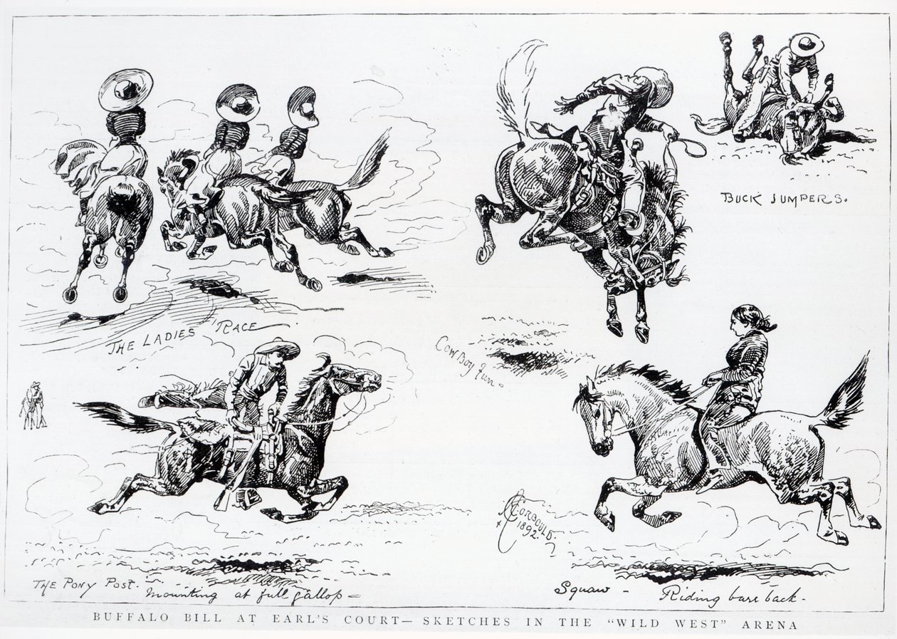 Schetsen van Buffalo Bill
