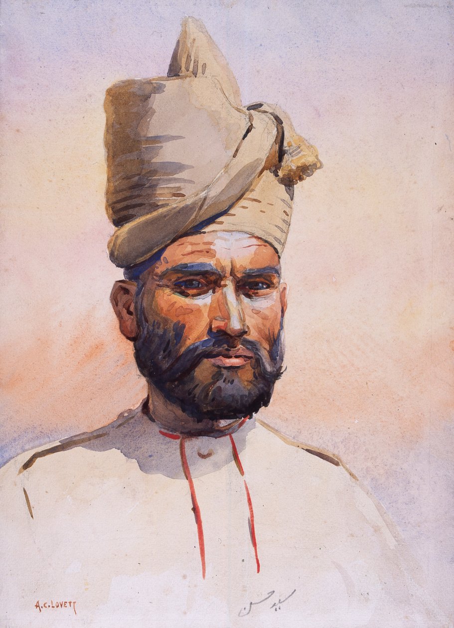 Soldaat van de 26e Punjabis Malikdin Khel (Afridi), illustratie voor 