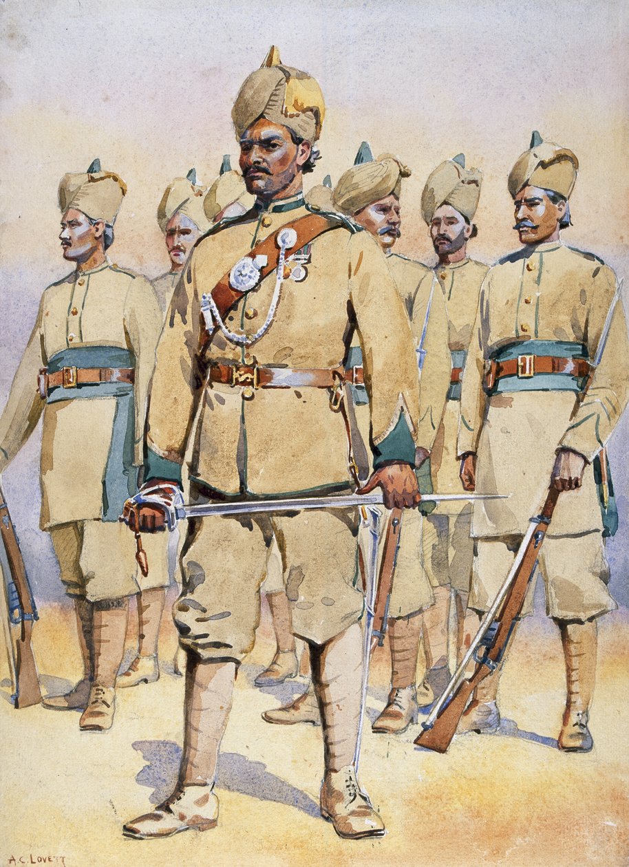 Soldaten van de 33e Punjabi