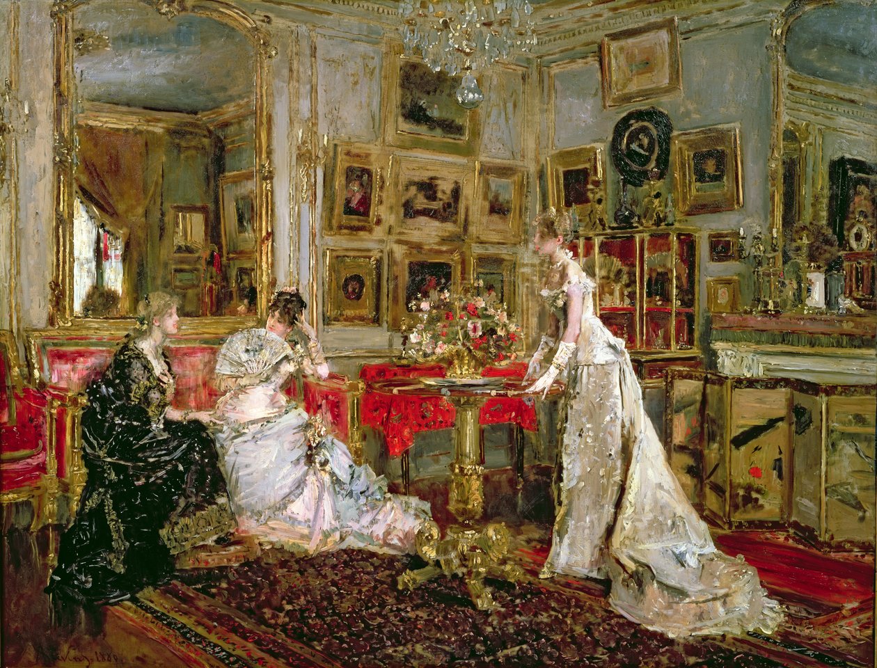 Bezoek door Alfred Emile Stevens