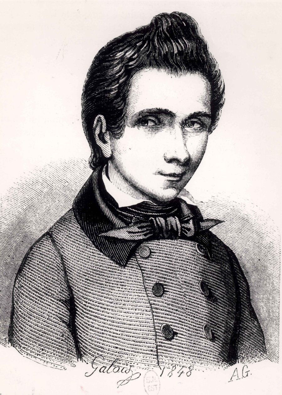 Evariste Galois (1811-32), 1848 door Alfred Galois
