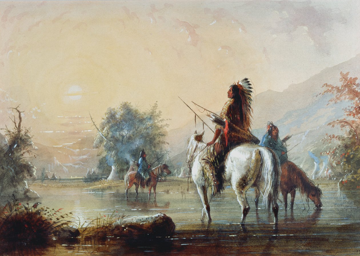 Kraaienkamp, 1837 door Alfred Jacob Miller