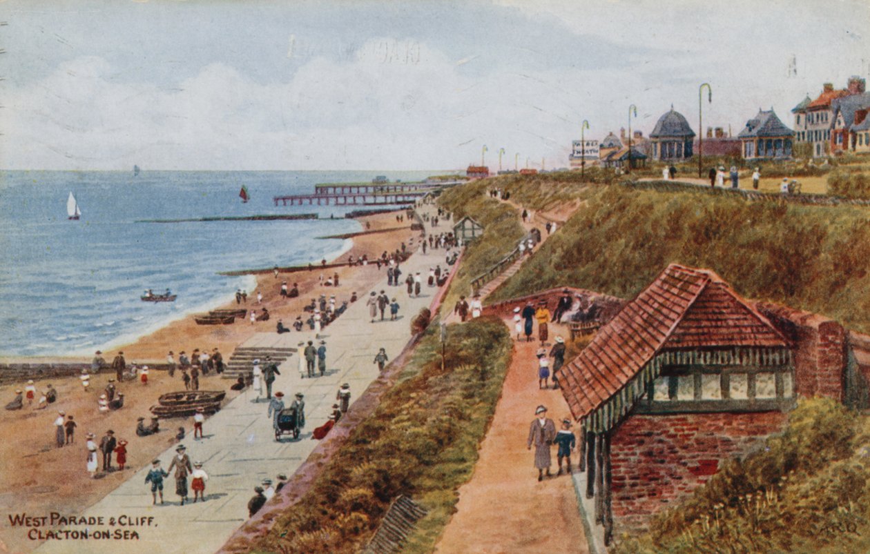 West Parade en Cliff, Clacton-on-Sea door Alfred Robert Quinton