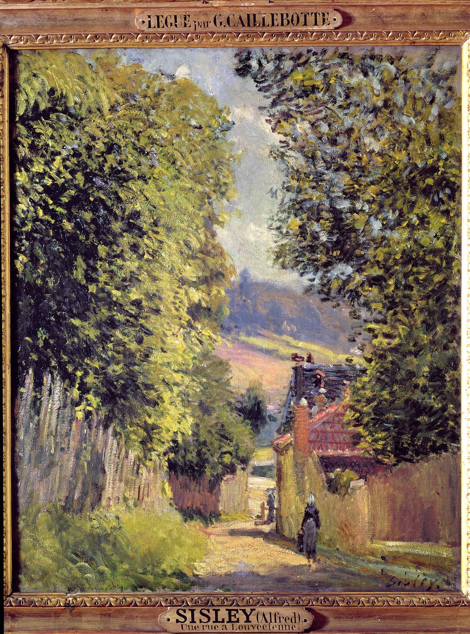 Een Weg in Louveciennes, 1883 door Alfred Sisley