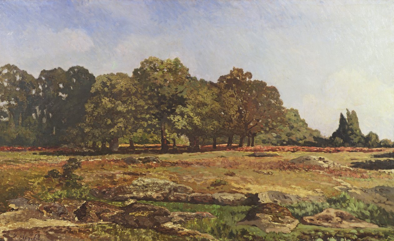 Laan van kastanjebomen in La Celle-Saint-Cloud, ca. 1866-67 door Alfred Sisley