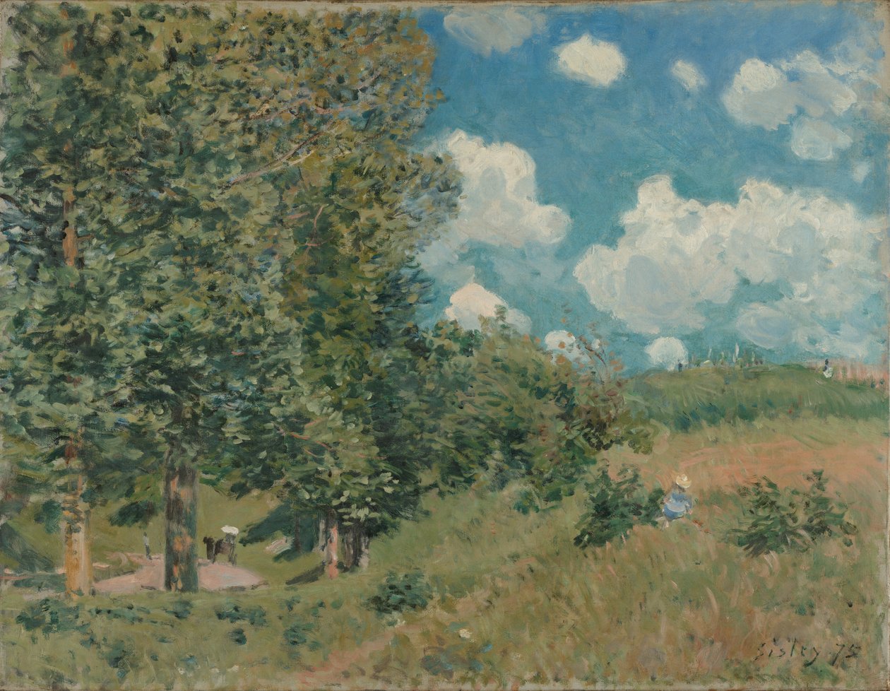 De weg van Versailles naar Saint-Germain door Alfred Sisley